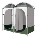 Weisshorn Double Camping Shower Toilet Tent Outdoor Portable Change Room - Image 3