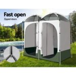 Weisshorn Double Camping Shower Toilet Tent Outdoor Portable Change Room - Image 5