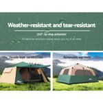Weisshorn Instant Up Camping Tent 8 Person Pop up Tents Family Hiking Dome Camp - Image 4