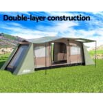 Weisshorn Instant Up Camping Tent 10 Person Outdoor Family Hiking Tents 3 Rooms - Image 3