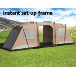 Weisshorn Instant Up Camping Tent 10 Person Outdoor Family Hiking Tents 3 Rooms - Image 4