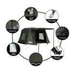 Weisshorn Camping Tent Instant Up 2-3 Person Tents Outdoor Hiking Shelter - Image 6