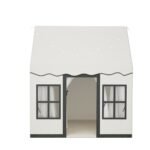 Keezi Kids Play Tent Playhouse Castle with String Lights Floor Mat Side Pocket - Image 3