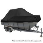 Seamanship Boat Cover 25-27ft Trailerable Jumbo Marine 600D Heavy Duty Black - Image 2