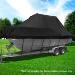 Seamanship Boat Cover 25-27ft Trailerable Jumbo Marine 600D Heavy Duty Black - Image 7
