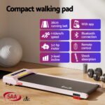 Everfit Treadmill Electric Walking Pad Incline Under Desk Home Gym 380mm Pink - Image 4