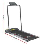 Everfit Treadmill Electric Walking Pad Under Desk Home Gym Fitness 380mm Grey - Image 2