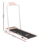 Everfit Treadmill Electric Walking Pad Under Desk Home Gym Fitness 380mm Pink - Image 2