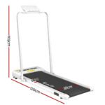 Everfit Treadmill Electric Walking Pad Under Desk Home Gym Fitness 380mm White - Image 2