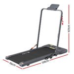 Everfit Treadmill Electric Walking Pad Under Desk Home Gym Fitness 400mm Grey - Image 2