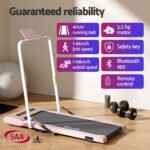 Everfit Treadmill Electric Walking Pad Under Desk Home Gym Fitness 400mm Pink - Image 4
