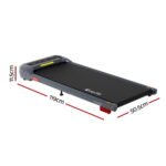 Everfit Treadmill Electric Walking Pad with Incline Under Desk Home Gym Grey - Image 2