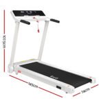 Everfit Treadmill Electric Home Gym Fitness Exercise Knob Foldable 420mm White - Image 2