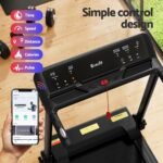 Everfit Treadmill Electric Home Gym Fitness Exercise Knob Foldable 450mm Black - Image 5