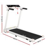 Everfit Treadmill Electric Home Gym Fitness Exercise Knob Foldable 450mm White - Image 2