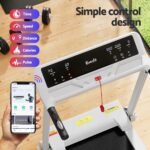 Everfit Treadmill Electric Home Gym Fitness Exercise Knob Foldable 450mm White - Image 5