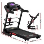 Everfit Treadmill Electric Home Gym Fitness Exercise Machine w/ Sit Up Bar 480mm - Image 3