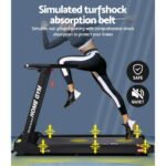 Everfit Treadmill Electric Home Gym Fitness Exercise Fully Foldable 420mm Black - Image 5