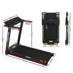 Everfit Treadmill Electric Home Gym Fitness Exercise Fully Foldable 450mm Black - Image 2