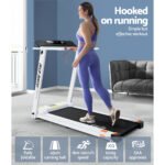 Everfit Treadmill Electric Home Gym Fitness Exercise Fully Foldable 450mm White - Image 6