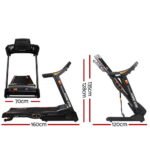 Everfit Treadmill Electric Auto Incline Home Gym Fitness Exercise Machine 480mm - Image 2