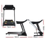 Everfit Treadmill Electric Auto Level Incline Home Gym Fitness Exercise 450mm - Image 2