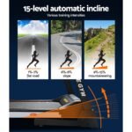 Everfit Treadmill Electric Auto Level Incline Home Gym Fitness Exercise 450mm - Image 6