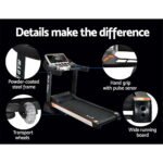 Everfit Treadmill Electric Auto Level Incline Home Gym Fitness Exercise 450mm - Image 7