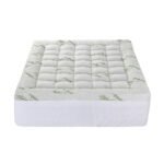 Giselle Mattress Topper 11cm Pillowtop toppers Bamboo Queen - Image 4