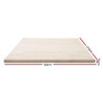 Giselle Bedding Latex Mattress Topper 7.5cm Queen - Image 2