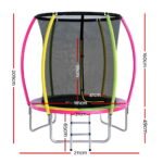 Everfit 6ft Kids Round Trampoline Rebounder - Image 2