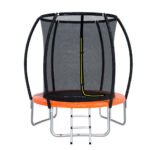 Everfit 6FT Trampoline for Kids w/ Ladder Trampoline Enclosure Safety Net Rebounder Orange - Image 7