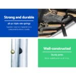 Everfit 8FT Trampoline for Kids w/ Ladder Enclosure Safety Net Rebounder Orange - Image 5