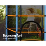 Everfit 4.5FT Trampoline for Kids Trampoline w/ Enclosure Safety Net Rebounder Gift Orange - Image 6