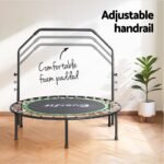 Everfit 48inch Round Fitness Trampoline Rebounder Adjustable Handrail Green - Image 5