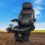 Giantz Tractor Seat Forklift Excavator Truck Universal Backrest Chair PU Leather - Image 8