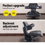 Giantz Tractor Seat Forklift Excavator Truck Universal Digger Chair PU Leather - Image 3