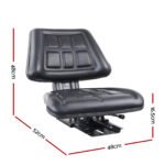 Giantz Tractor Seat Forklift Excavator Truck Universal Replacement PU Chair - Image 2