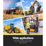 Giantz Tractor Seat Forklift Excavator Universal Suspension Armrest Truck Chair - Image 6