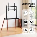 Artiss TV Stand 32-75 inch LED LCD Screen Wooden Floor Easel Height Adjustable - Image 5