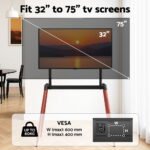 Artiss TV Stand 32-75 inch LED LCD Screen Wooden Floor Easel Height Adjustable - Image 6