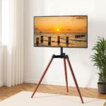 Artiss TV Stand 32-65 inch LED LCD Screen Wooden Tripod Easel Height Adjustable - Image 8