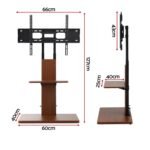 Artiss TV Stand 32-70" Wooden Tray Swivel Height Adjustable - Image 3