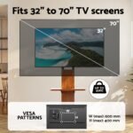 Artiss TV Stand 32-70" Wooden Tray Swivel Height Adjustable - Image 6