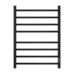 Devanti Heated Towel Rail 8 Square Bars with Timer Electric Heater Warmer Rack - Image 3