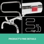 Devanti Electric Heated Towel Rail Rack 5 Bars Freestanding Clothes Dry Warmer - Image 6
