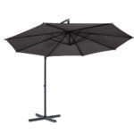 Instahut 3m Outdoor Umbrella Cantilever Beach Garden Patio Charcoal - Image 3