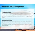 Instahut 3m Outdoor Umbrella Cantilever Beach Garden Patio Charcoal - Image 6