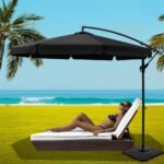 Instahut 3m Outdoor Umbrella w/Base Cantilever Garden Beach Patio Black - Image 7