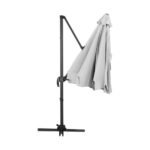 Instahut 3m Outdoor Umbrella Cantilever 360 Degree Tilt Beach Roma Grey - Image 3